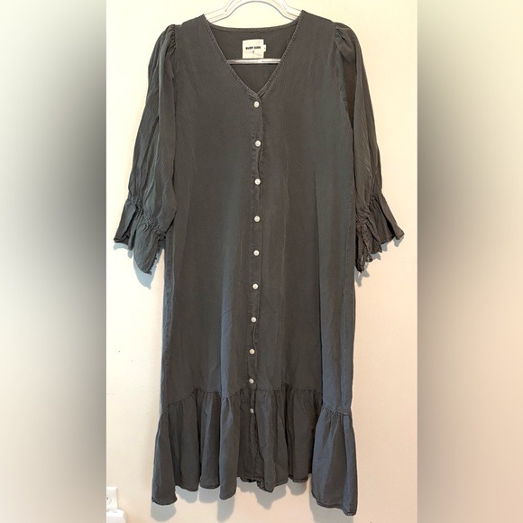 Rudy Jude June button front oversized midi dress - Picture 3 of 8